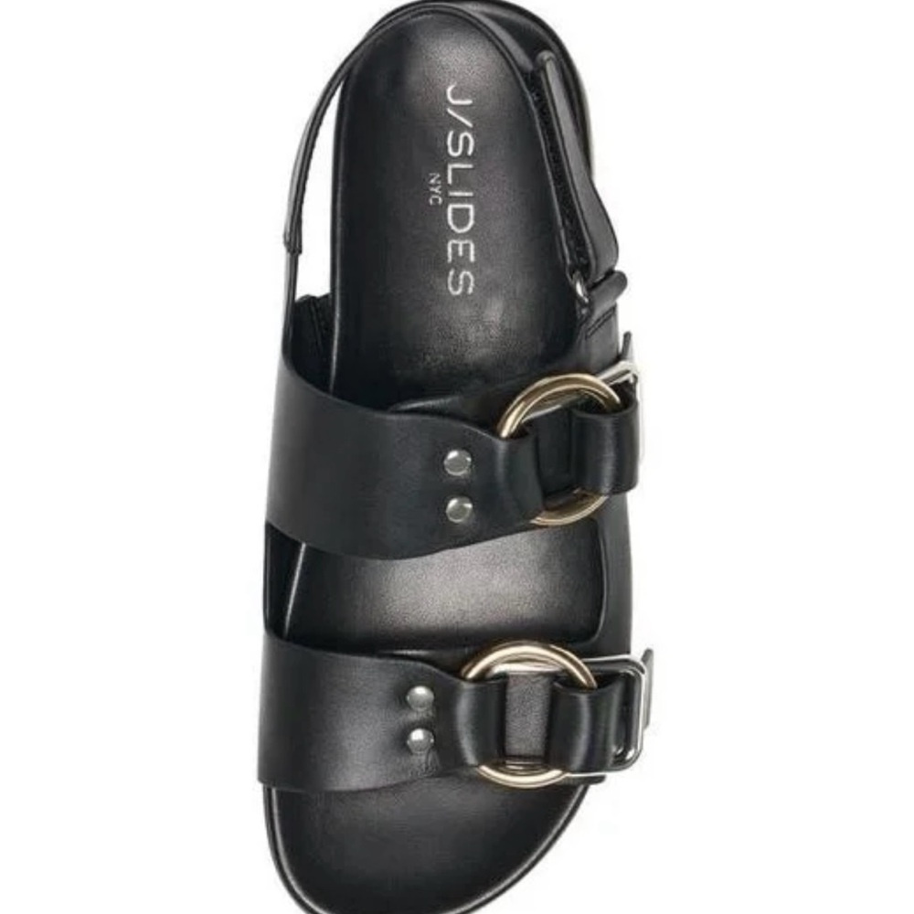 J/Slides NYC Blast Sandals with Buckle Detail/ Free People